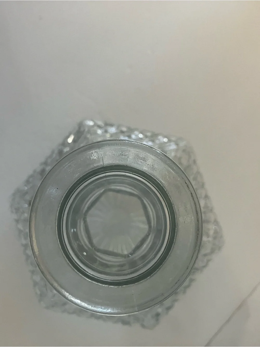 Anchor Hocking Vintage Wexford Clear Pressed Glass Decanter with Stopper